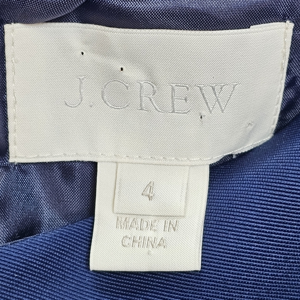 J. Crew Kami Fit and Flare Navy Vicose Dress - Picture 11 of 15
